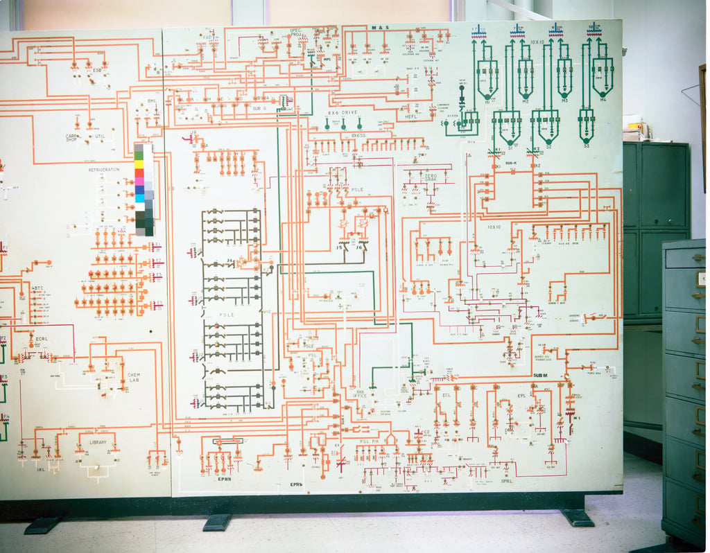 CIRCUIT DIAGRAM BOARDS IN ELECTRICAL DISTRIBUTION OFFICE - NARA & DVIDS  Public Domain Archive Public Domain Search