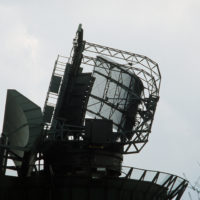 A view of an air traffic map at the RAF Watton eastern radar ...