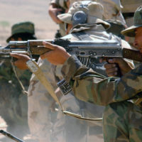 New recruits in the Afghanistan National Army (ANA) fire their 7.62