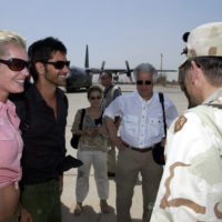 2003 - Several Dallas Cowboys cheerleaders arrive at Kuwait International  Airport (KWI) on a United Service Organizations (USO) tour, Project Salute  2003, which pays tribute to the men and women of the