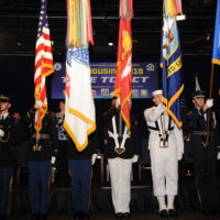 DVIDS - Images - Marines unfurl flag at New York Giants opening